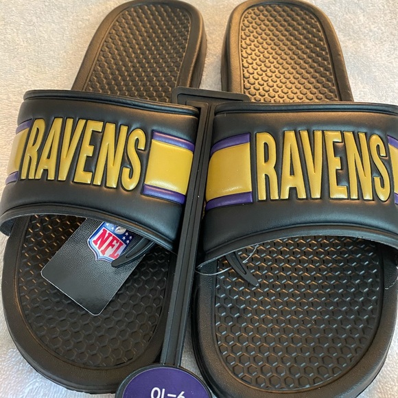 NFL Other - BRAND NEW Super High Quality RAVENS Sandals By NFL - Box 36